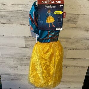 Disney Snow White Costume Dress Size M (7/8) NEW